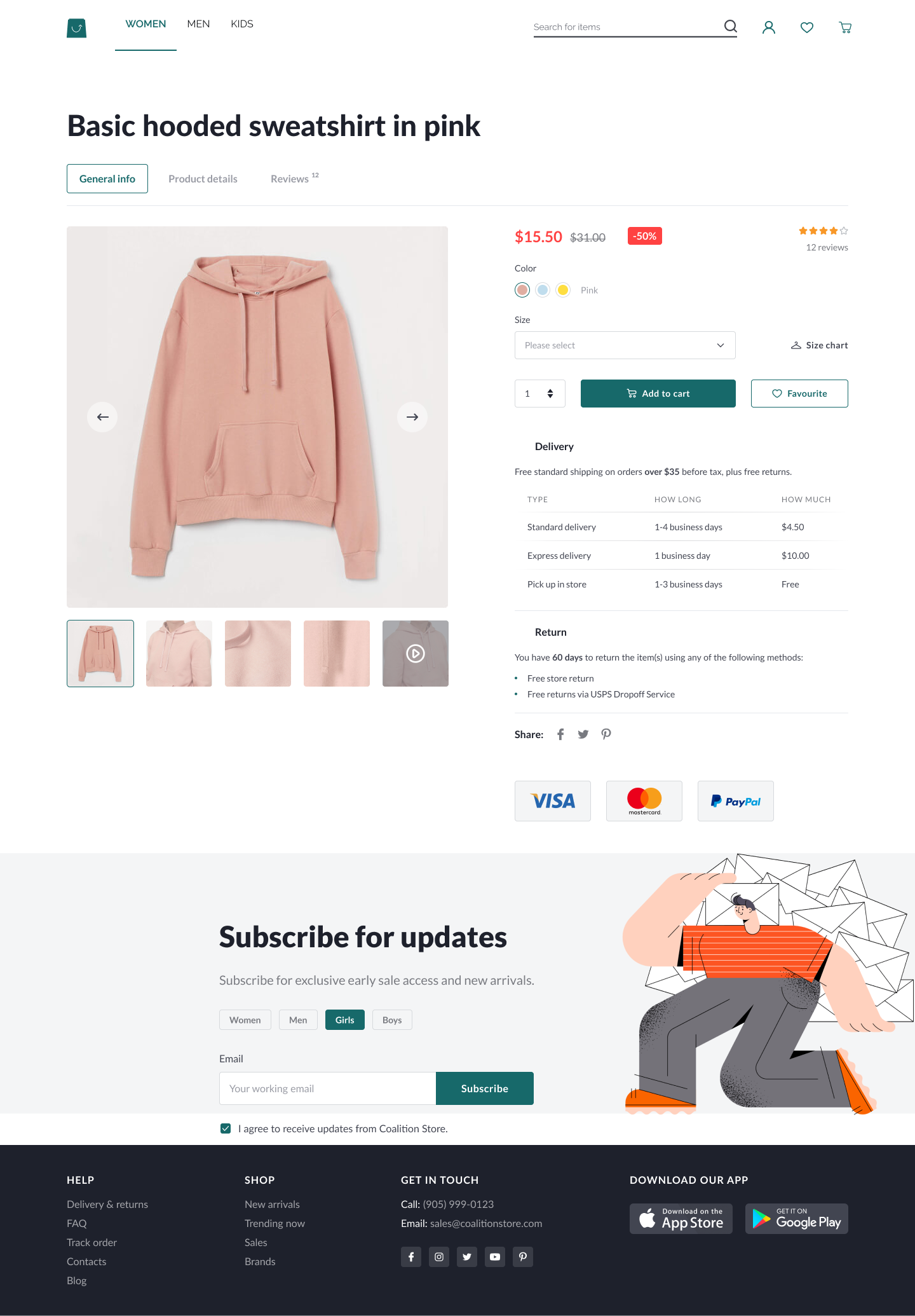 Ecommerce Product Detail Page